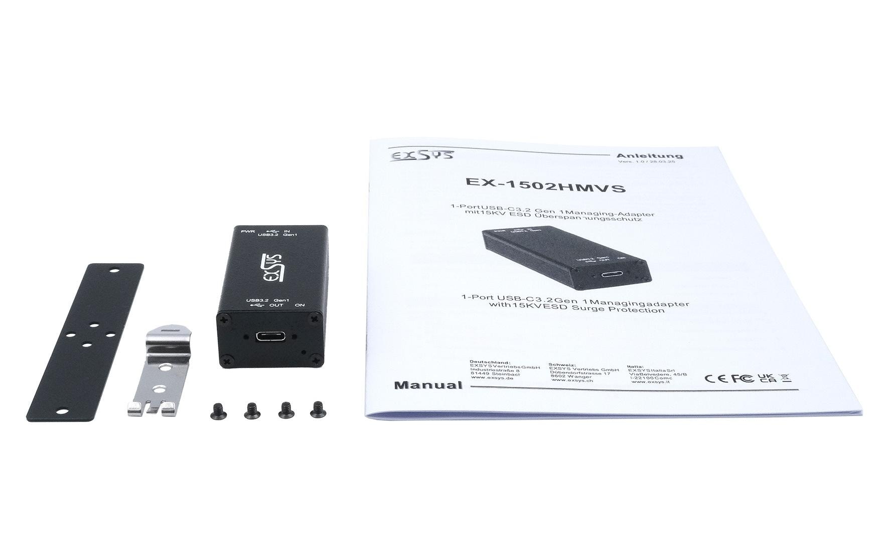 EXSYS EX-1502HMVS USB-Hub – USB-C