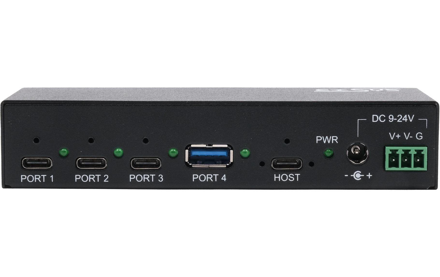 EXSYS EX-12293HMS USB-Hub – 3× USB-C, 1× USB-A