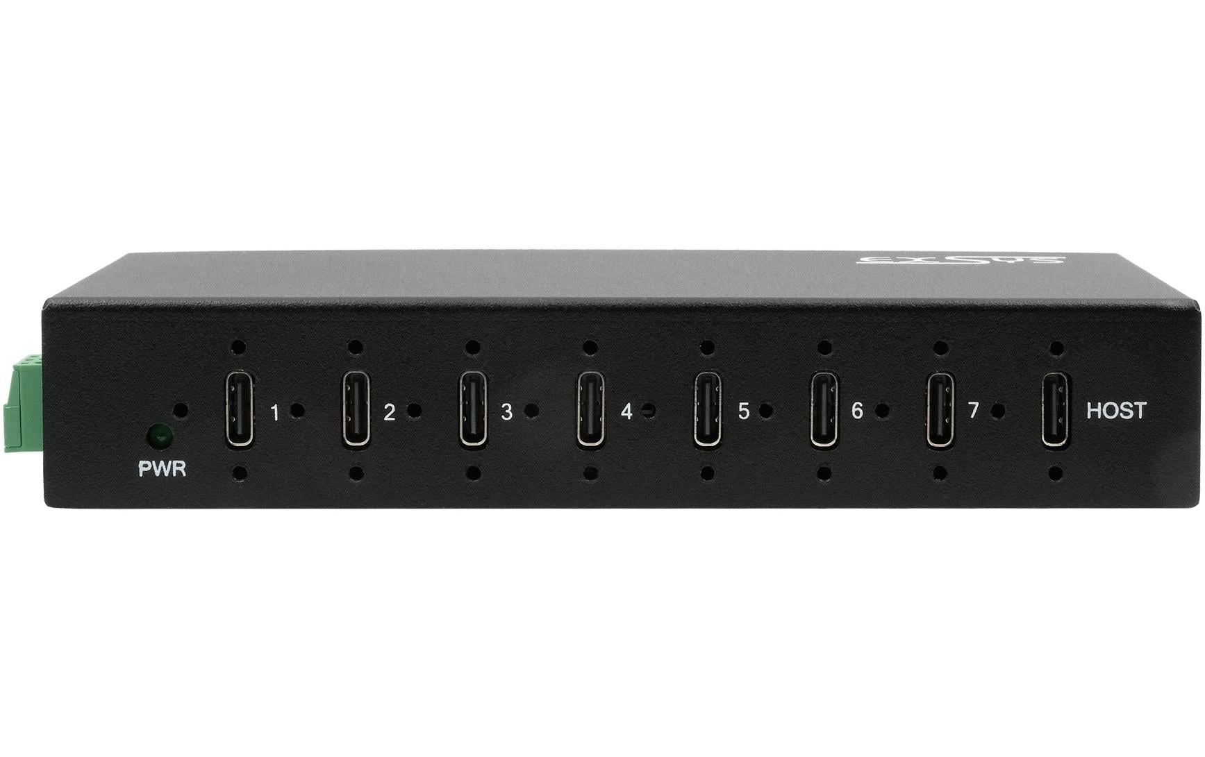 EXSYS EX-12277HMS USB-Hub – USB-C, 7× USB-C (10 Gbit/s)