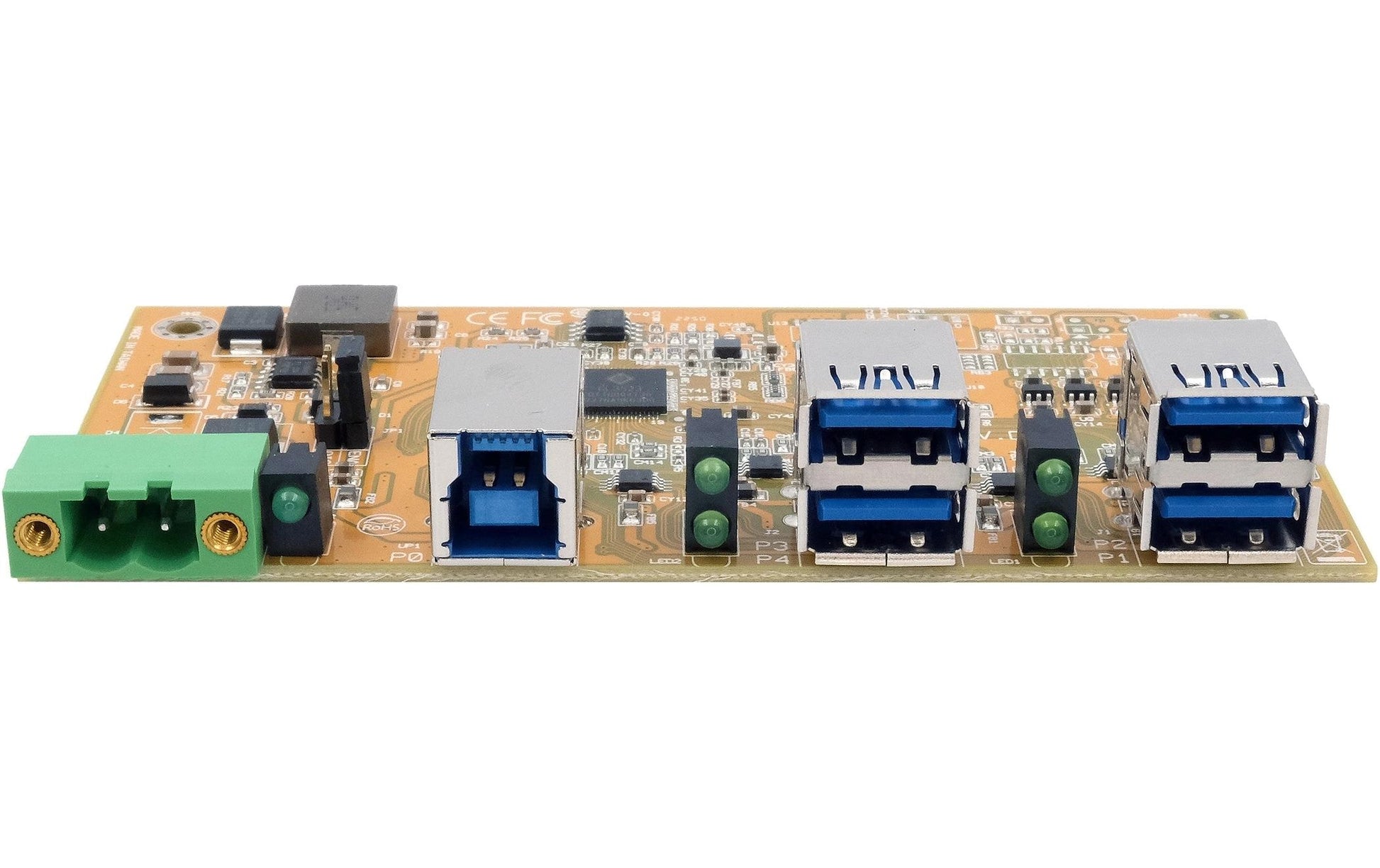 EXSYS EX-1185HMVS-2-PL USB-Hub – USB-A, 4× USB 3.0
