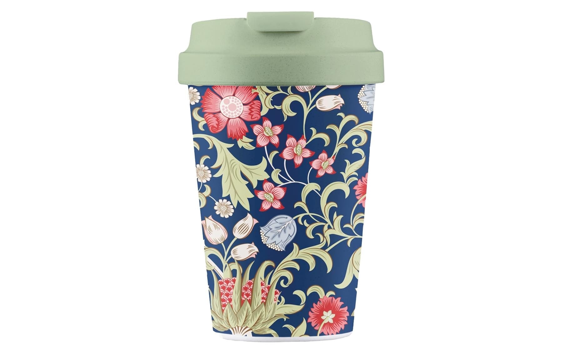 BioLoco Kaffeebecher Easy Cup-Virgina – 350 ml, Silikon/Kunststoff (PLA), mit Deckel