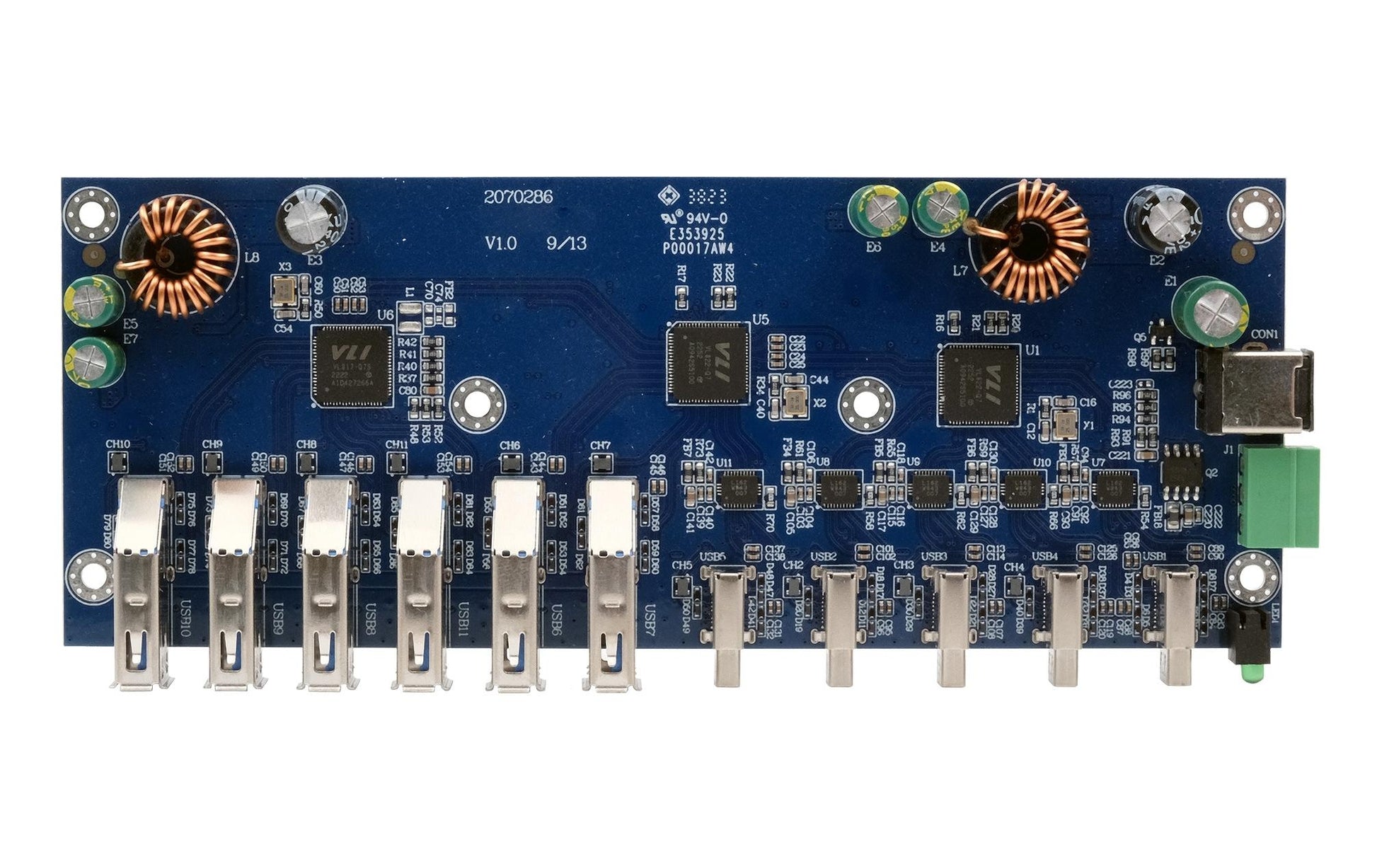 EXSYS EX-12290HMS-PL USB-Hub – USB-C, 10× USB 3.1 Gen 2