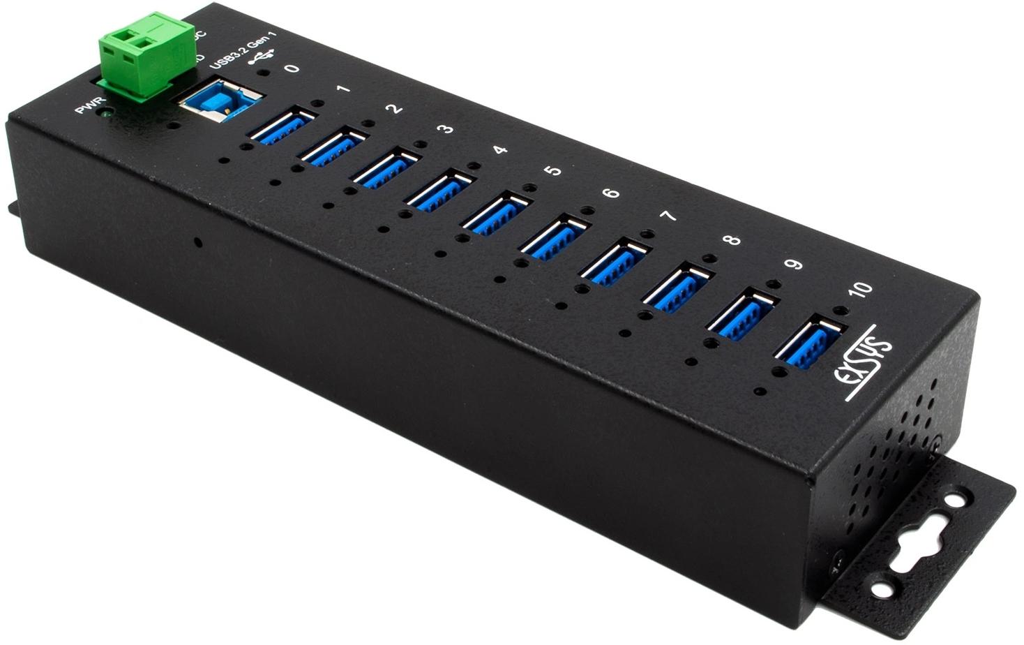 EXSYS EX-1580SHMVS USB-Hub – 10× USB-A