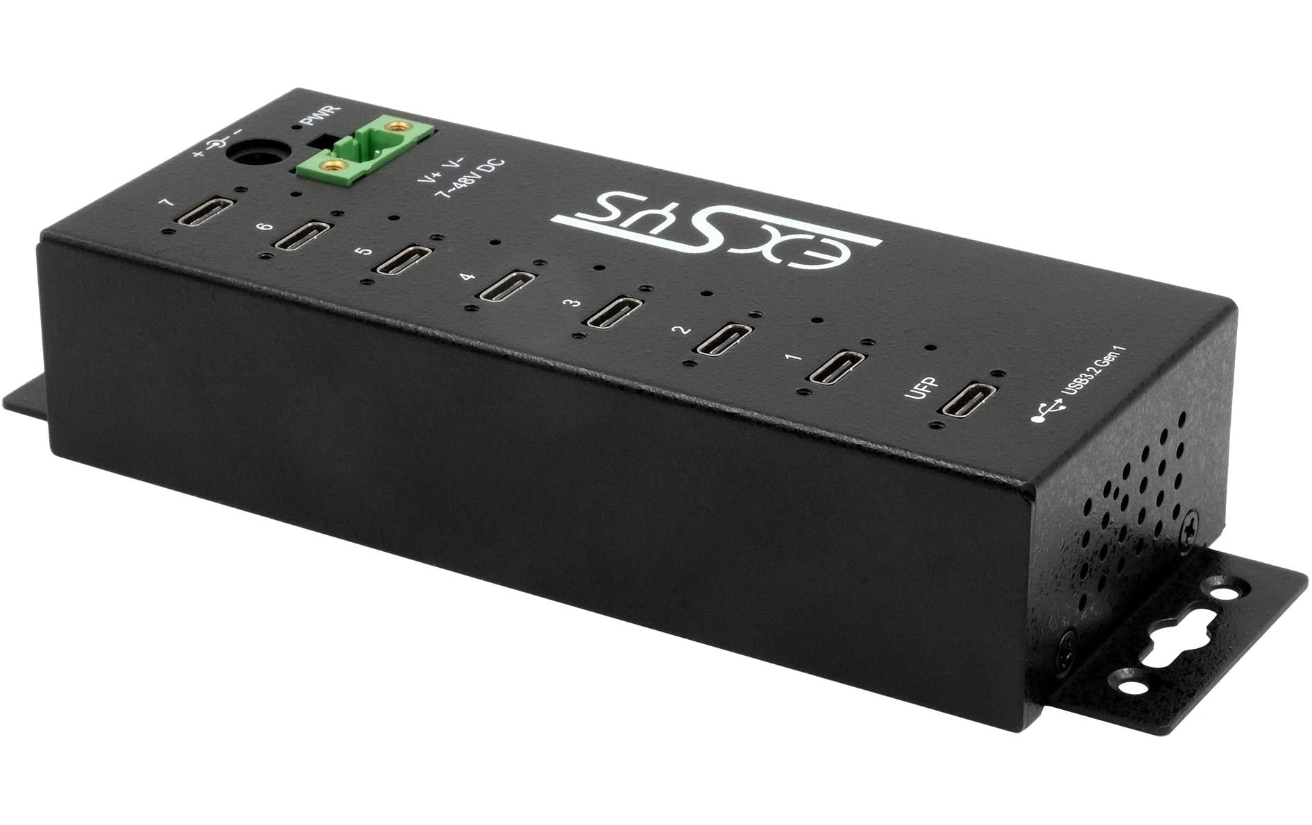 EXSYS EX-1537HMVS USB-Hub – USB-C, 7× USB-C