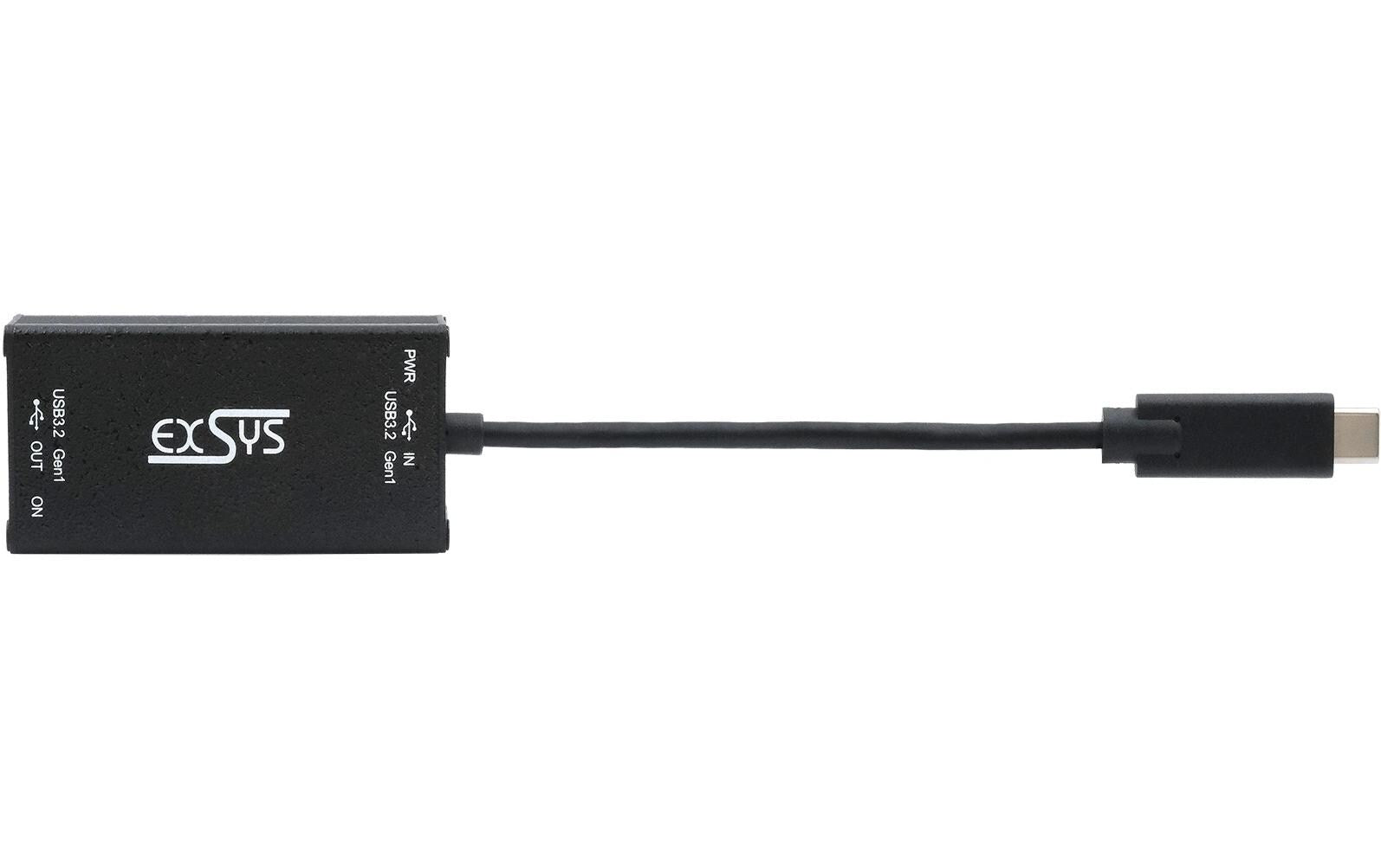 EXSYS EX-1501HMVS-C USB-Hub – USB-C, 1× USB-A, 5 Gbit/s