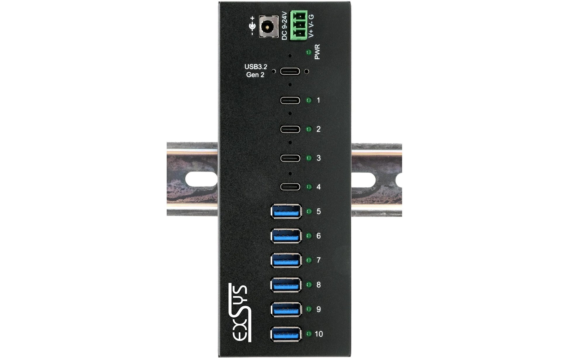 EXSYS EX-12280HMS USB-Hub – USB-C, 6× USB-A, 4× USB-C