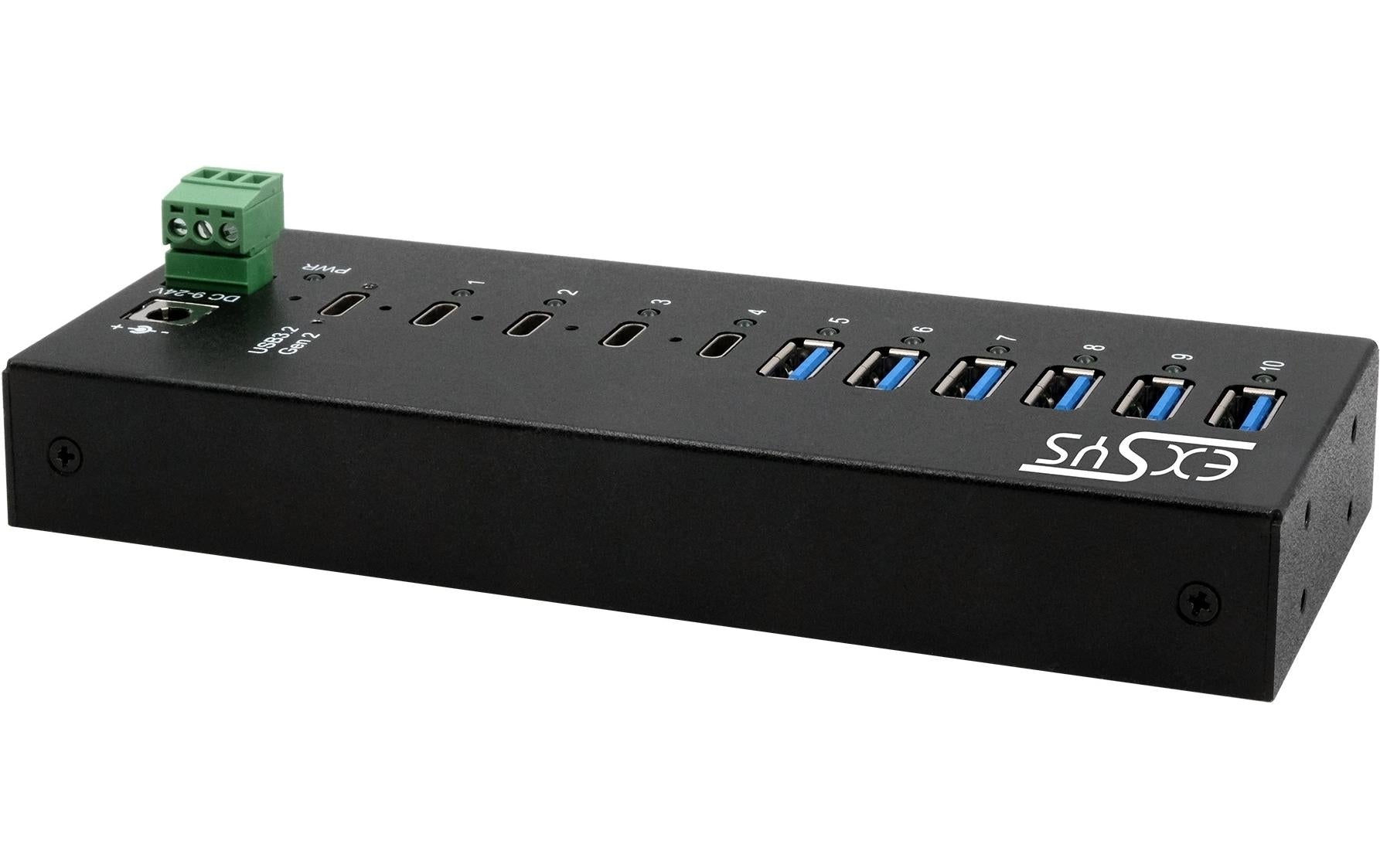 EXSYS EX-12280HMS USB-Hub – USB-C, 6× USB-A, 4× USB-C