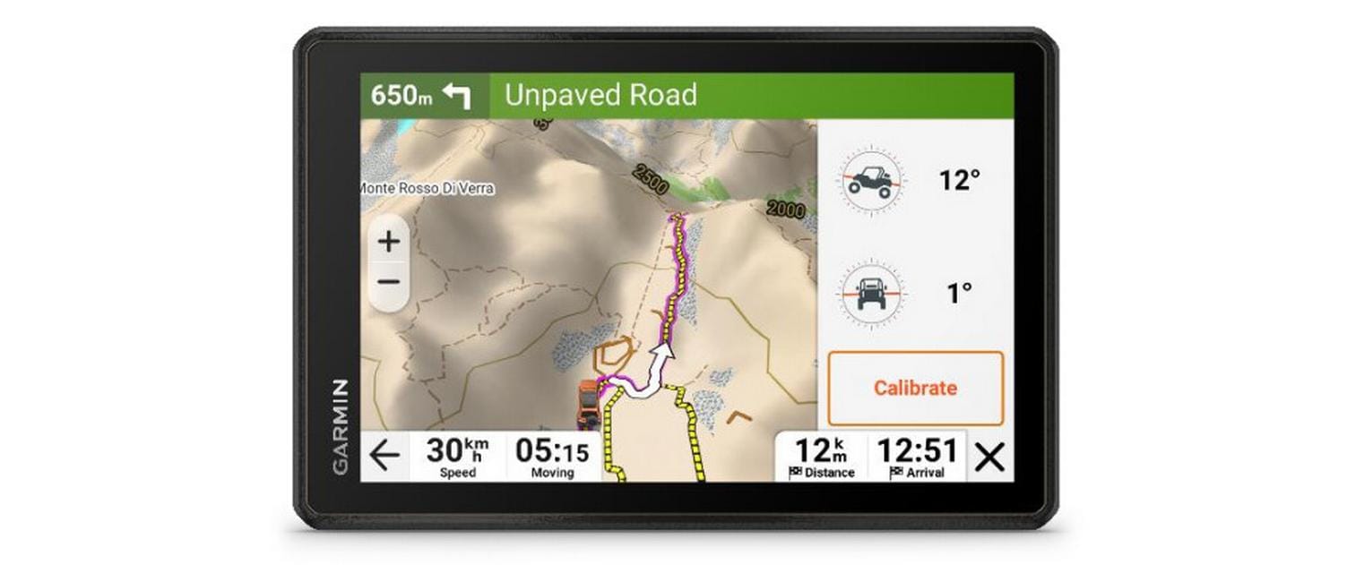 Garmin Tread 2 Overland – GPS Navigator, 8" TFT, 1280×800 (WXGA), 6 h Akku, 64 GB, microSD Slot, Schwarz