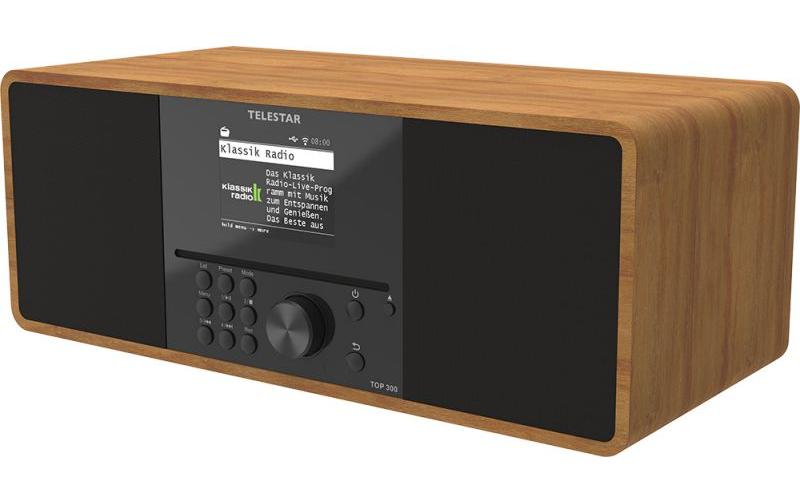 Telestar WLAN-Digitalradio TOP 300 – Braun/Holz, Bluetooth 5.3