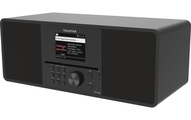 Telestar TOP 300 – DAB-/Internetradio – Tischradio – DAB+, UKW, Internetradio, CD – Schwarz