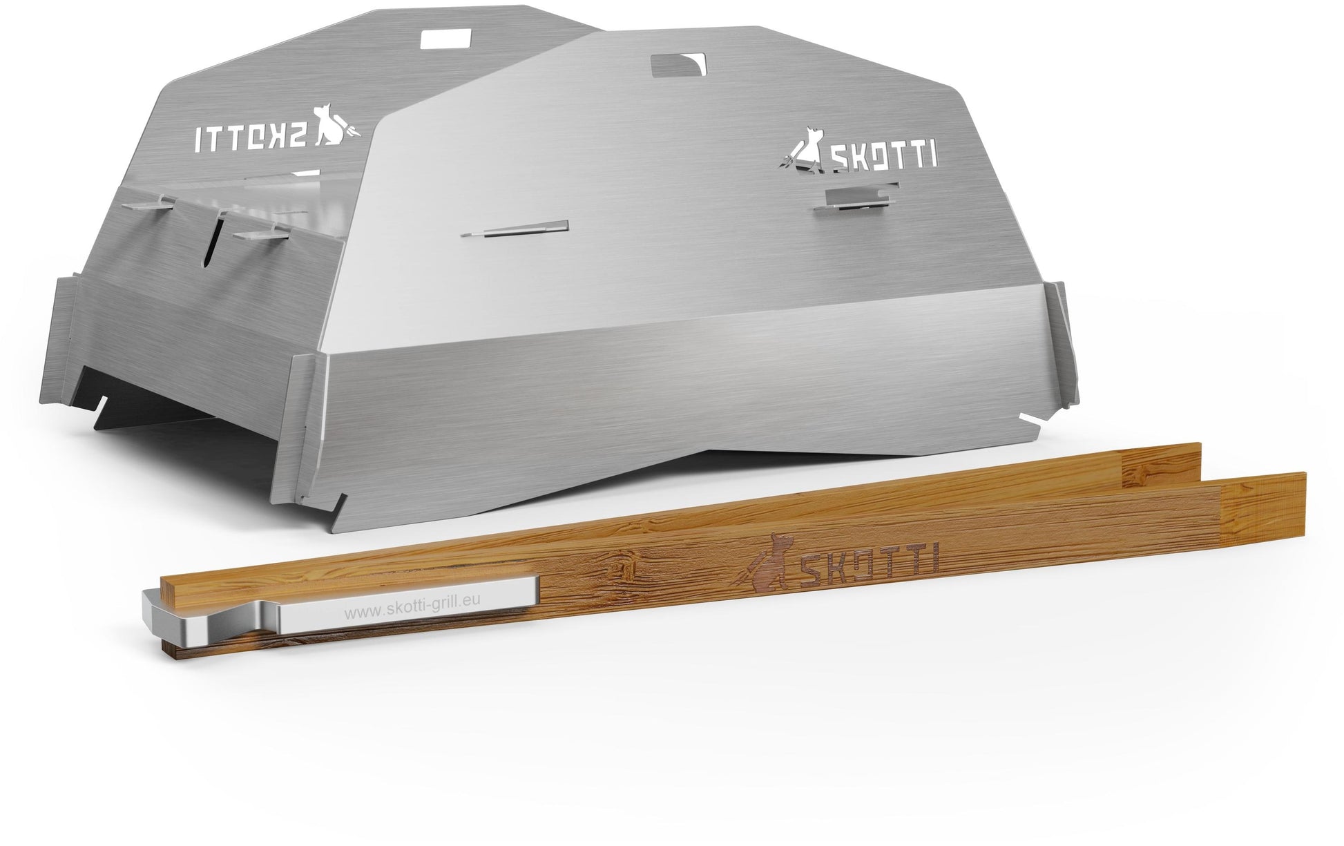 Skotti Deckel – 31,5 × 22 × 19 cm, für Grill, Edelstahl