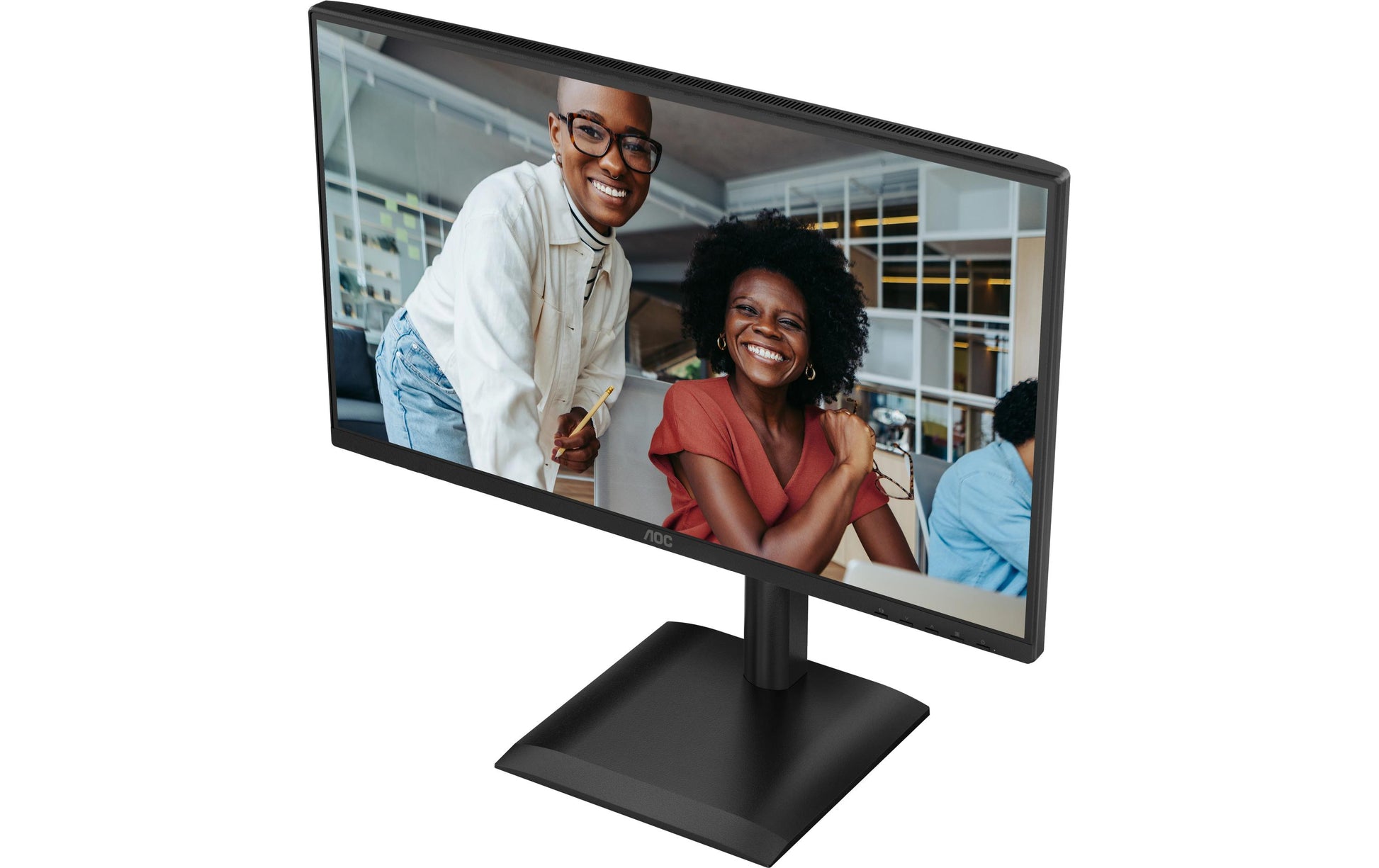 AOC 24E4CV – Monitor, 23,8", IPS, 120 Hz, 300 cd/m², USB-C, Daisy Chain, VESA 100 × 100, Schwarz