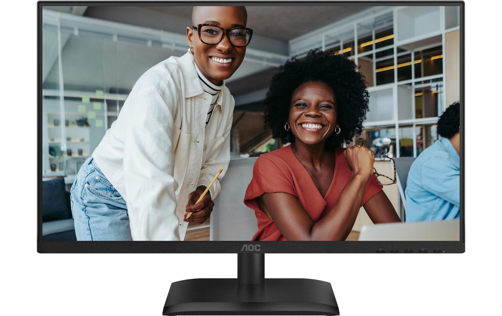 AOC 24E4CV – Monitor, 23,8", IPS, 120 Hz, 300 cd/m², USB-C, Daisy Chain, VESA 100 × 100, Schwarz