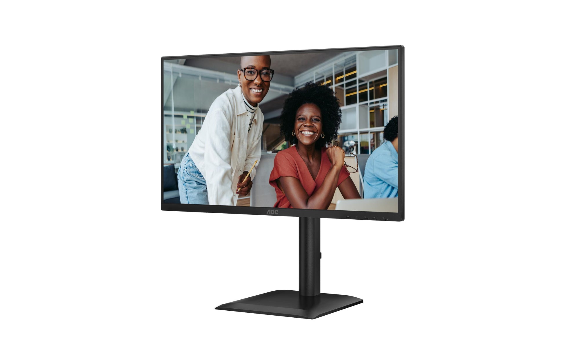 AOC 24E4CV – Monitor, 23,8", IPS, 120 Hz, 300 cd/m², USB-C, Daisy Chain, VESA 100 × 100, Schwarz