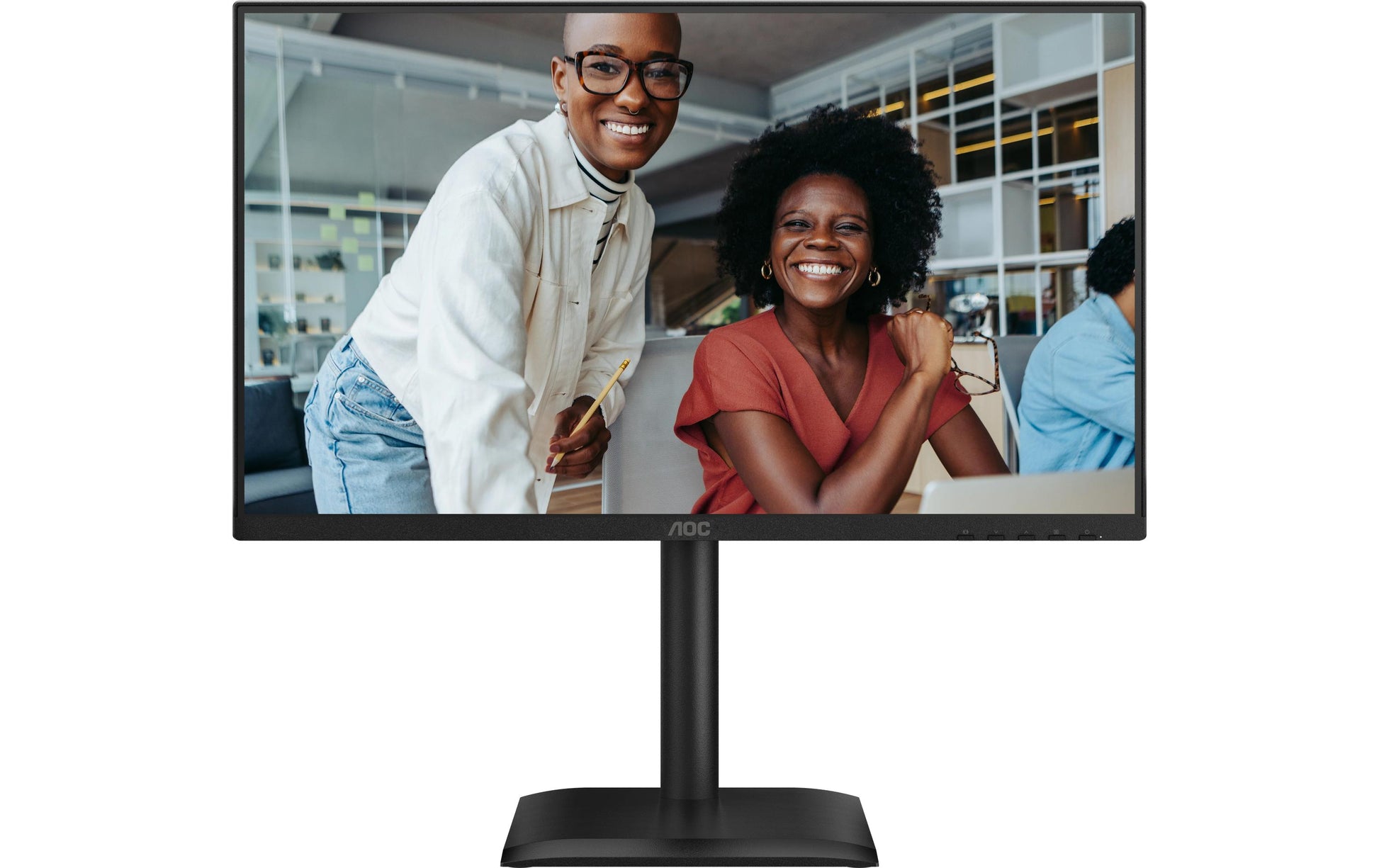 AOC 24E4CV – Monitor, 23,8", IPS, 120 Hz, 300 cd/m², USB-C, Daisy Chain, VESA 100 × 100, Schwarz