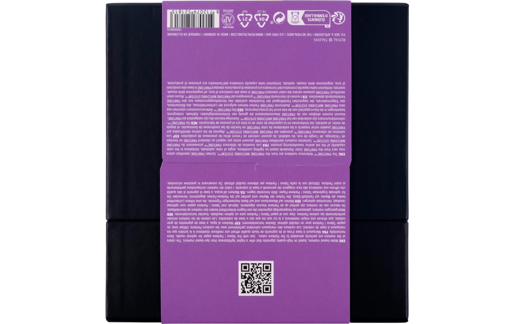 Talens Pantone Brush Pen Pastell – Doppelspitze, Keil/Pinsel, wasserfest, 9 Farben