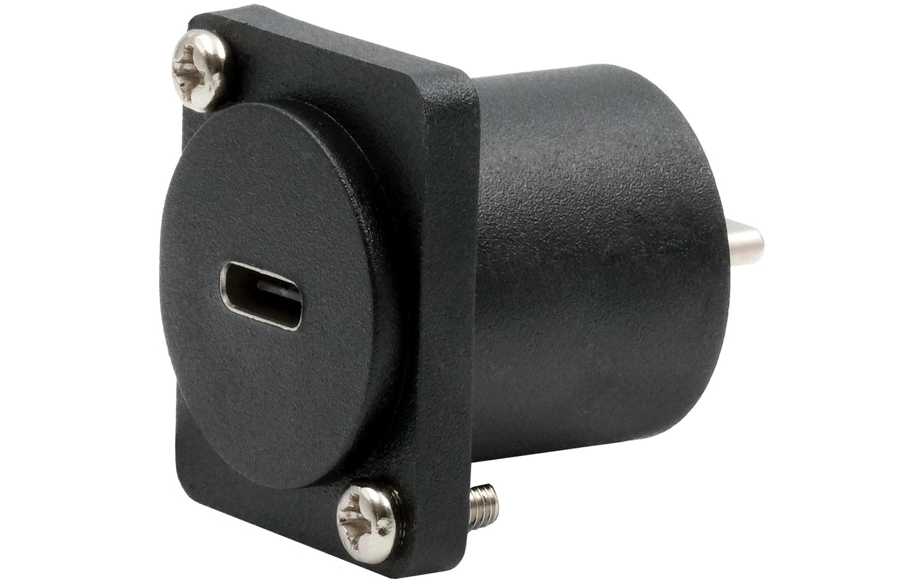 EXSYS EX-49167 Adapter USB-C zu USB-C – USB 3.2 Gen 2 (10 Gbit/s), USB Power Delivery – Schwarz