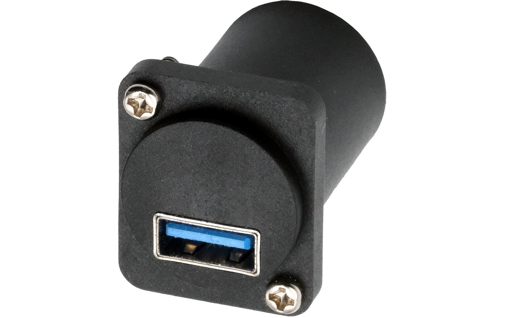 EXSYS USB-Adapter USB-A auf USB-B – USB 3.2 Gen 1 (5 Gbit/s) – Schwarz