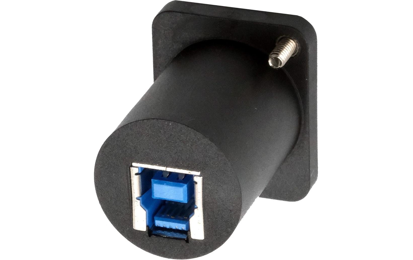 EXSYS USB-Adapter USB-A auf USB-B – USB 3.2 Gen 1 (5 Gbit/s) – Schwarz