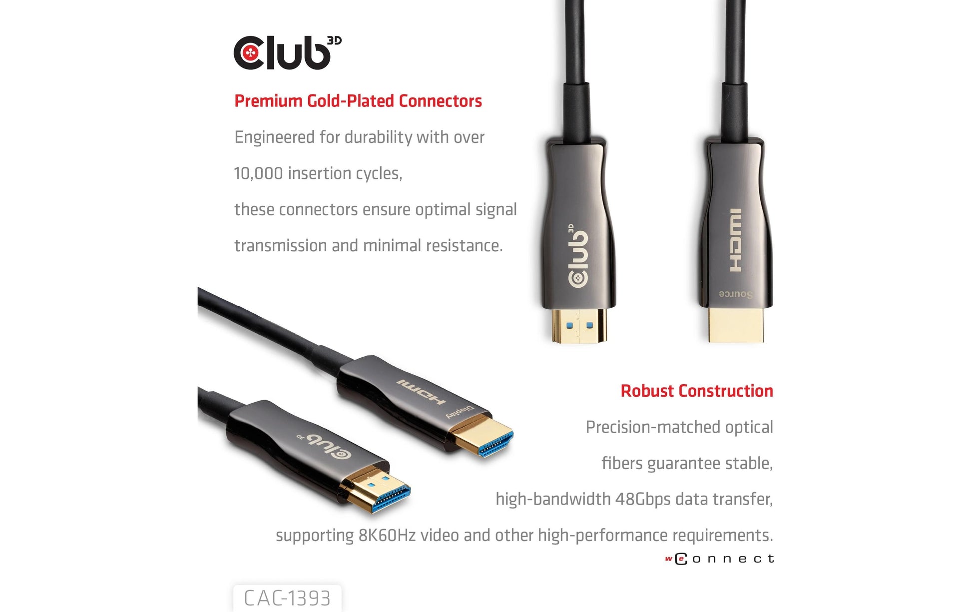 CLUB3D Club 3D HDMI-Kabel, Schwarz