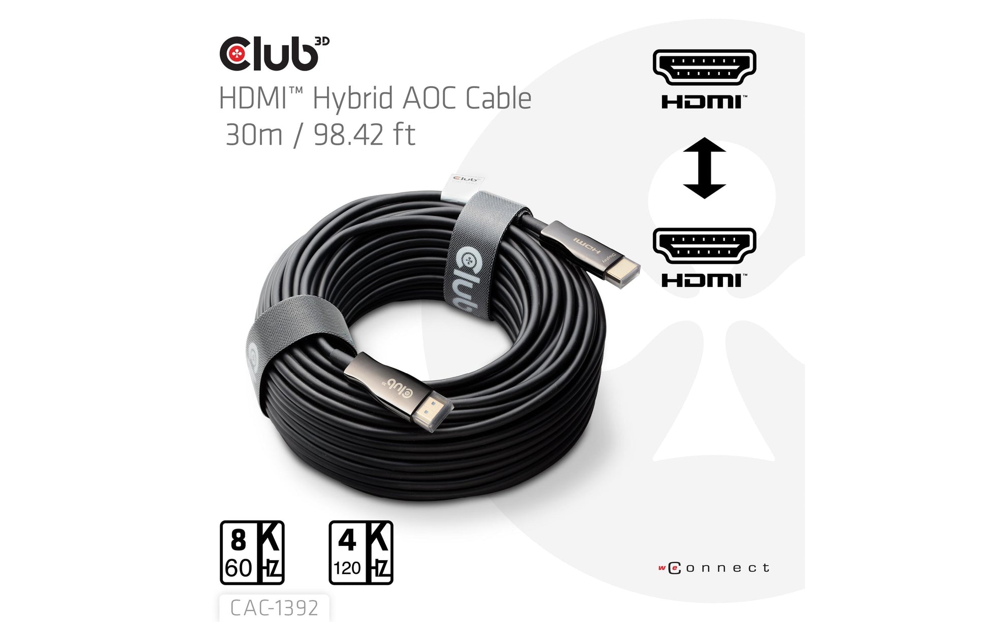 CLUB3D Club 3D HDMI-Kabel, Schwarz, 2.1