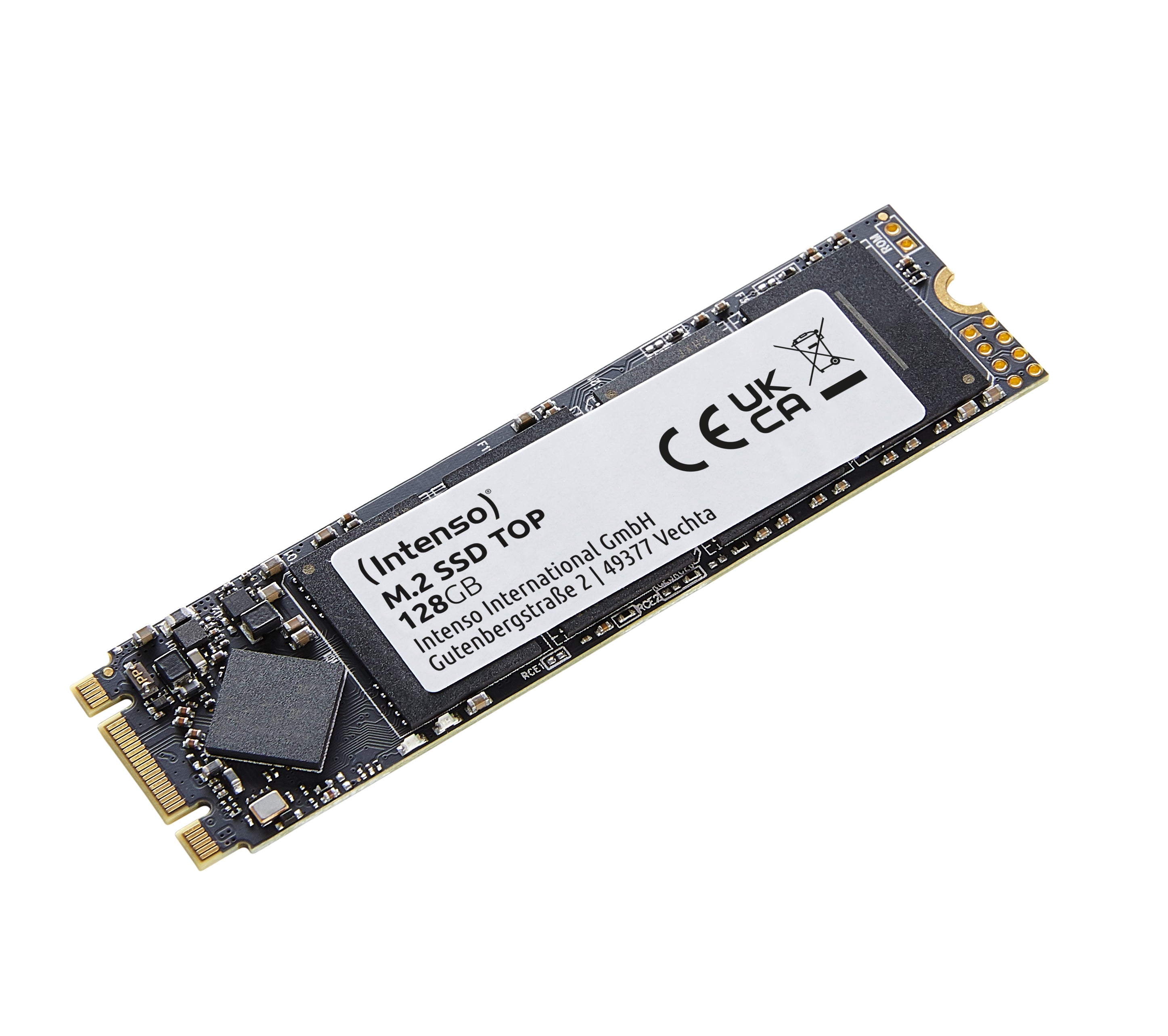 Intenso Top – M.2 SSD 128 GB – SATA III, 520 MB/s lesen, 500 MB/s schreiben