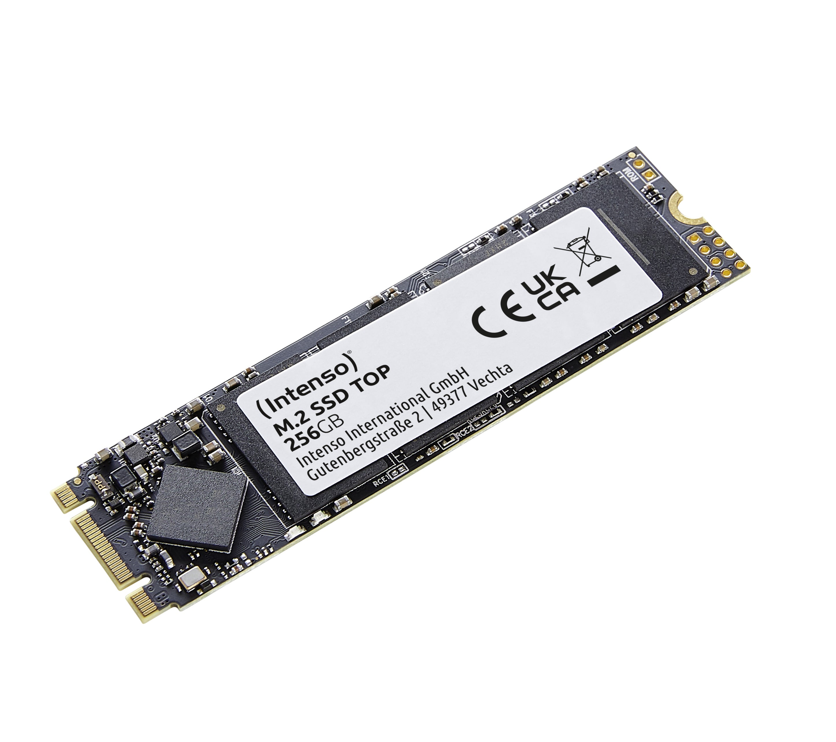 Intenso Top M.2 SSD 256 GB – M.2 2280, SATA III, 520/500 MB/s