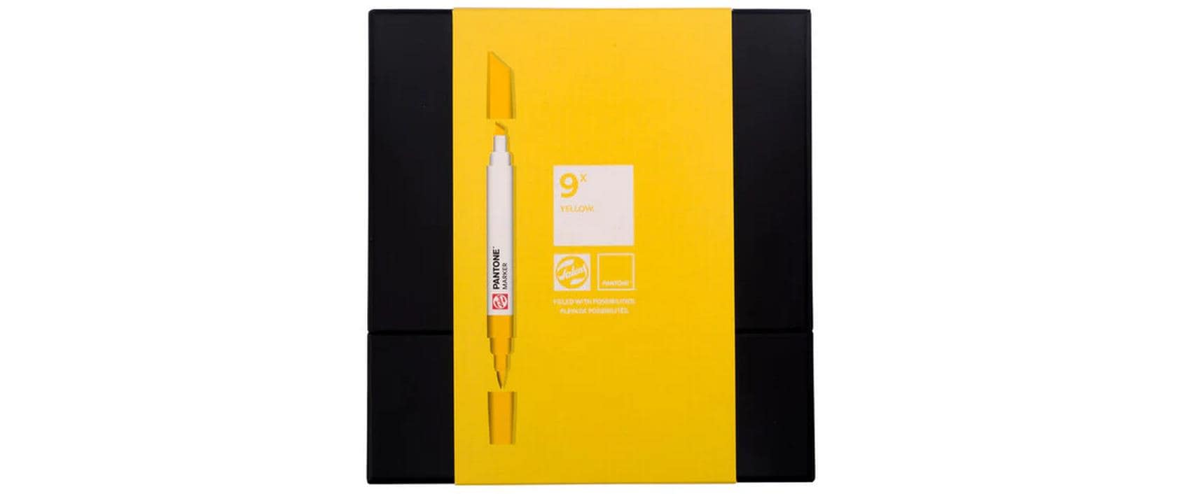 Talens Non-Permanent Marker Pantone – Gelb – 9er-Set