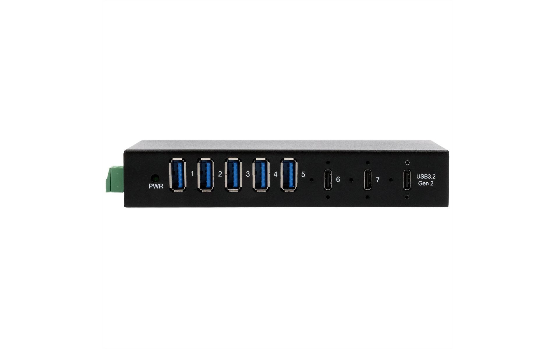 EXSYS EX-12297HMS USB-Hub – USB-C, 5× USB-A, 2× USB-C