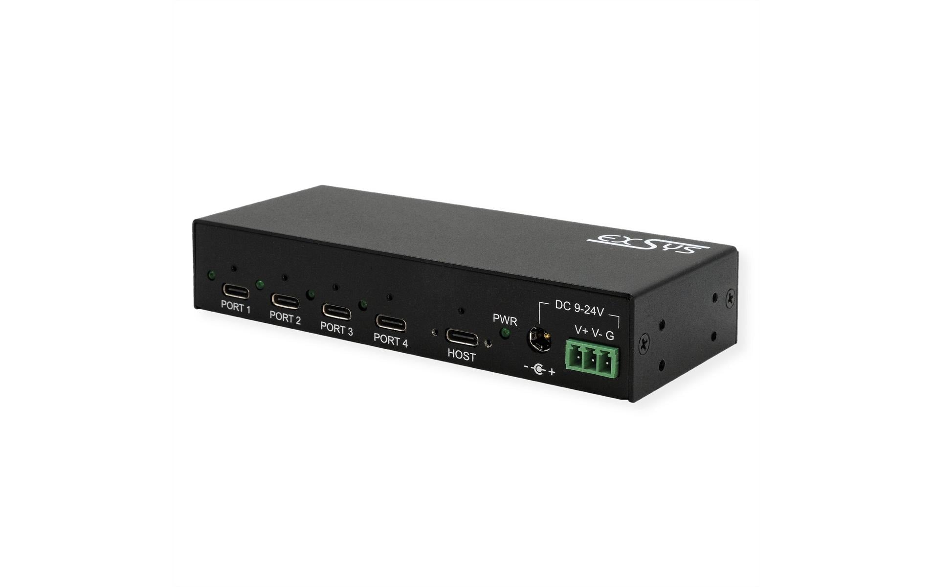 EXSYS EX-12294HMS USB-Hub – USB-C, 4× USB-C (10 Gbit/s)