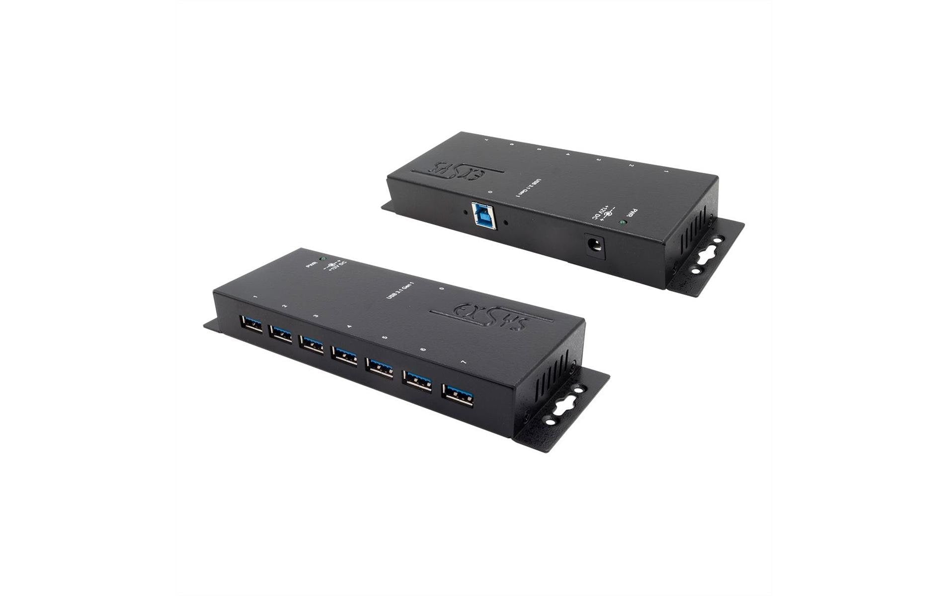 EXSYS EX-1188HMS-3 USB-Hub – USB-B, 7× USB-A