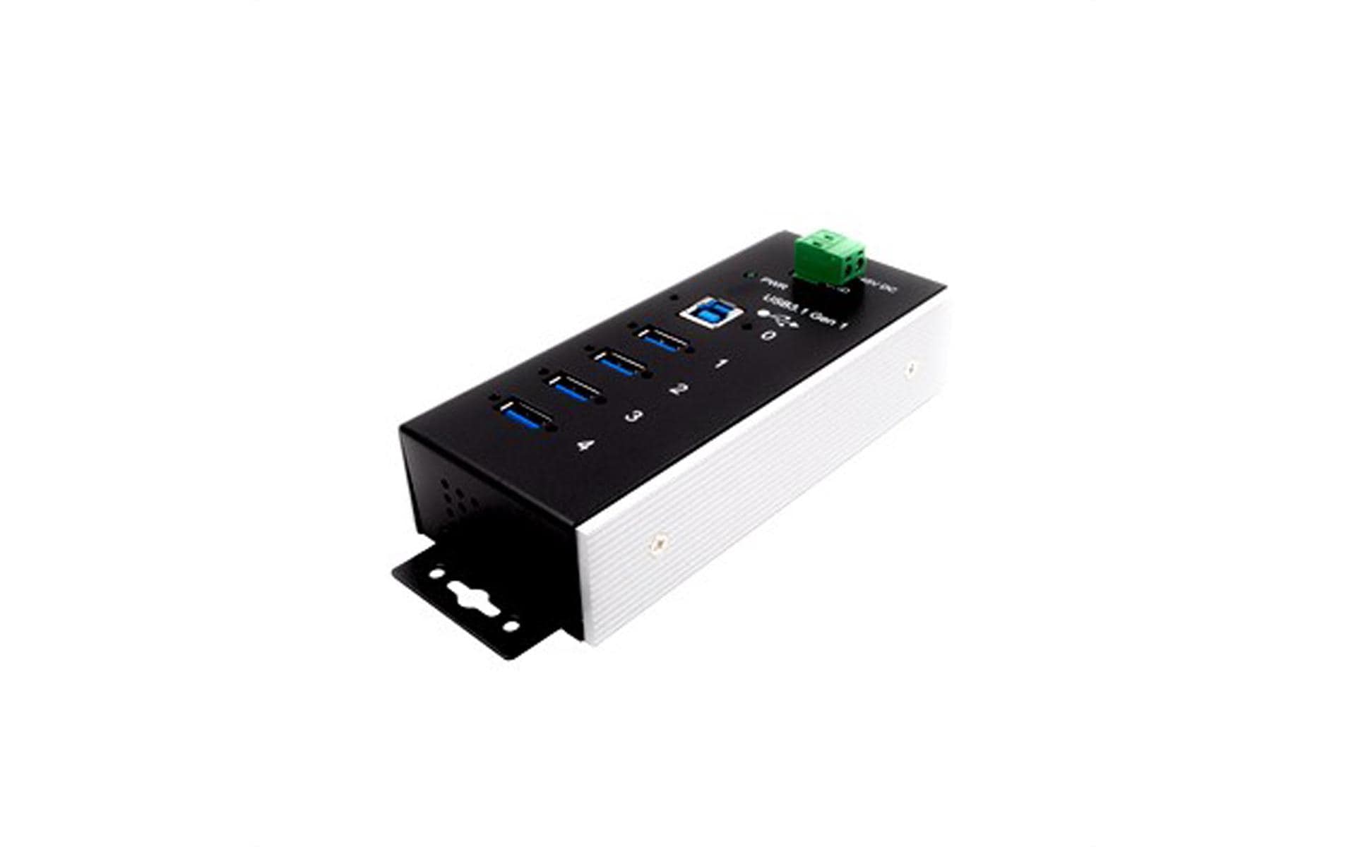EXSYS EX-1185HMVS-WT USB-Hub – USB 3.0, 4× USB-A, für Windows/Mac/Linux