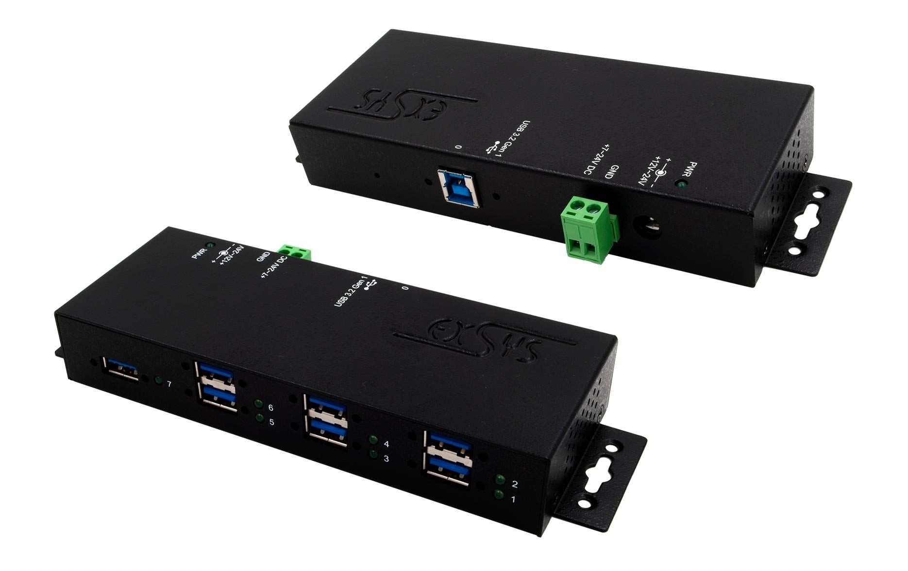 EXSYS EX-1517HMVS USB-Hub – USB 3.0, 7× USB-A, für Windows/Linux