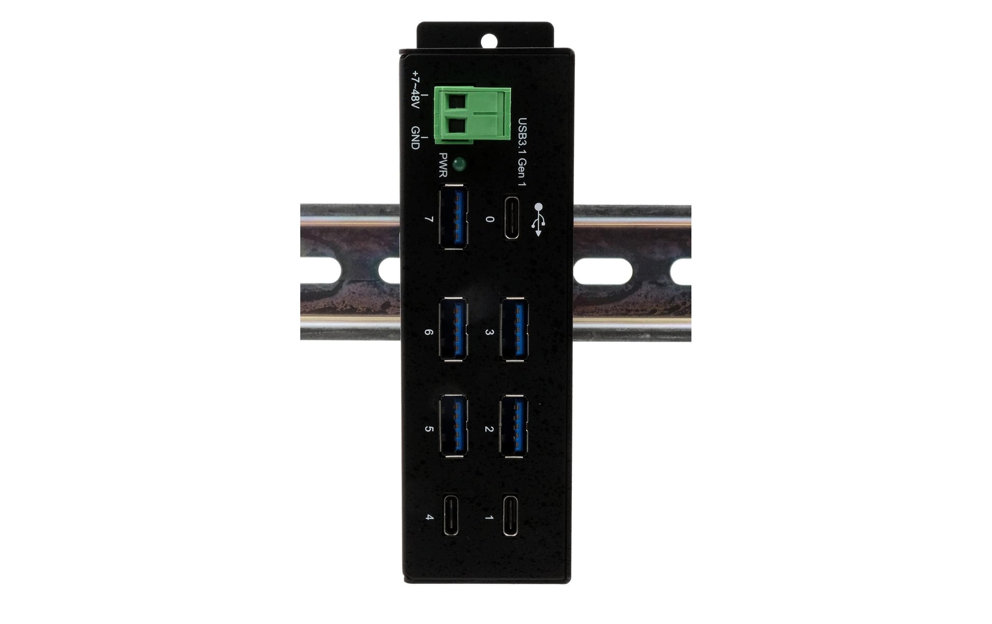 EXSYS EX-1196HMS USB-Hub – USB-C, 5× USB-A, 2× USB-C, für Windows/Mac/Linux
