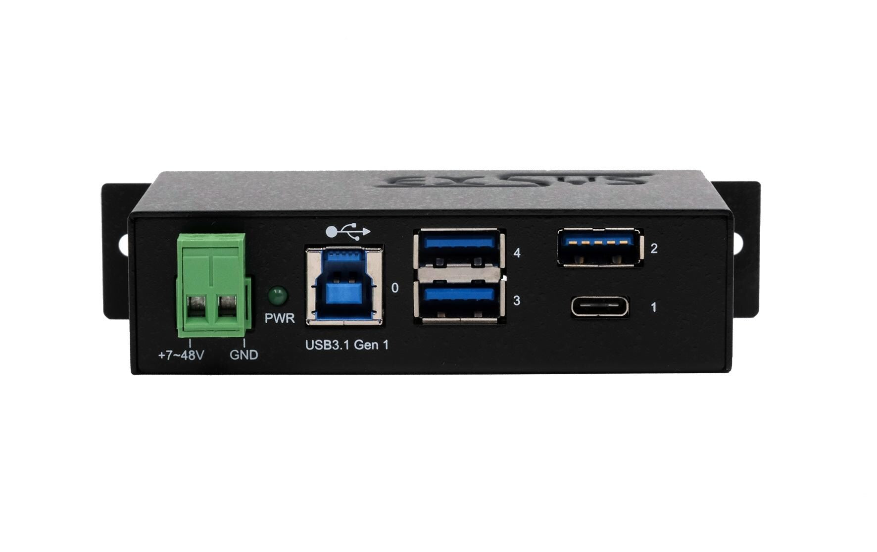 EXSYS EX-1194HMS USB-Hub – USB-A, 1× USB-C, für Windows/Mac/Linux