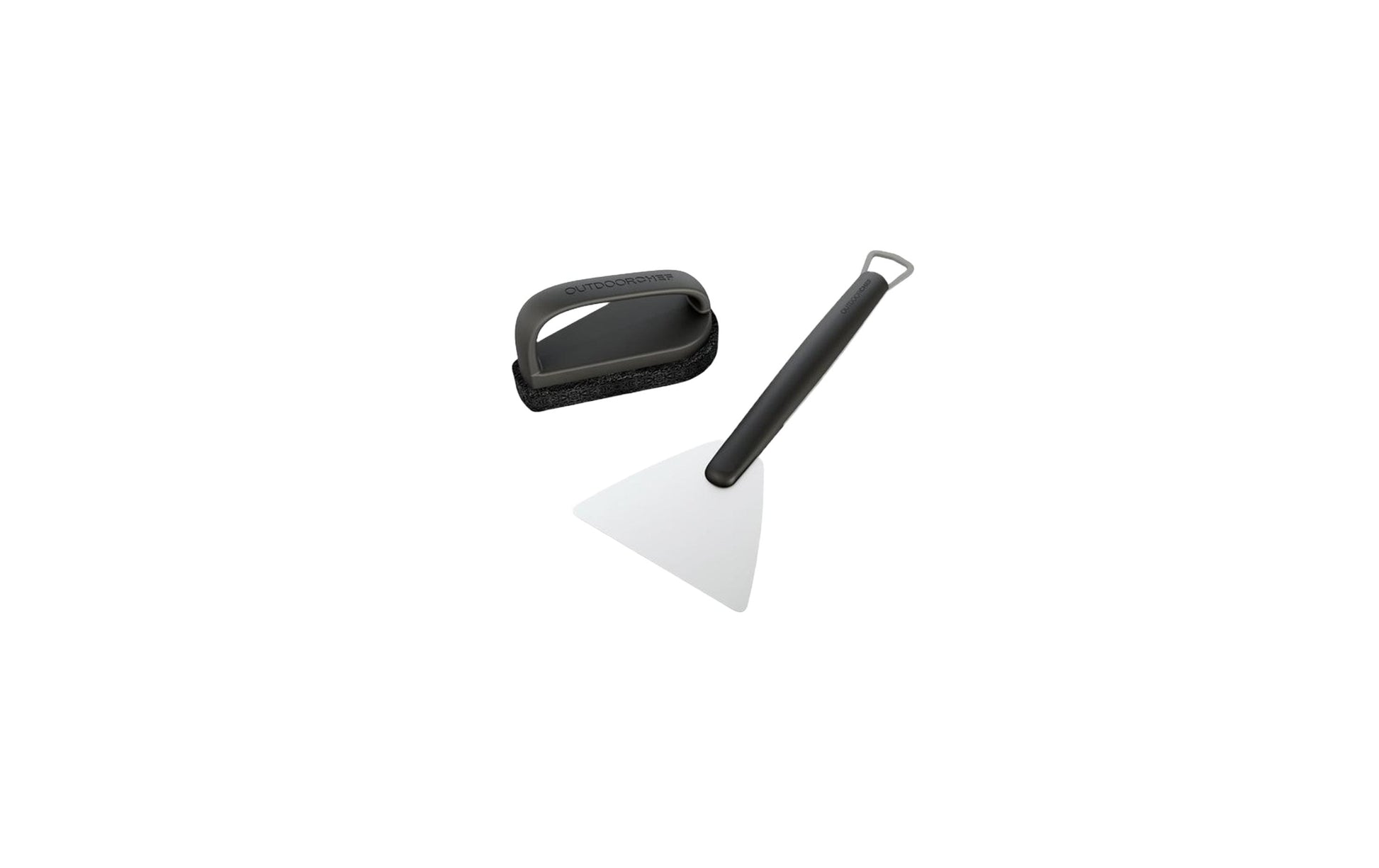 OUTDOORCHEF Reinigungsset – Grillreiniger, Edelstahl, schwarz, für Grills, 2 Stk., 13,5 × 3,2 × 36,5 cm
