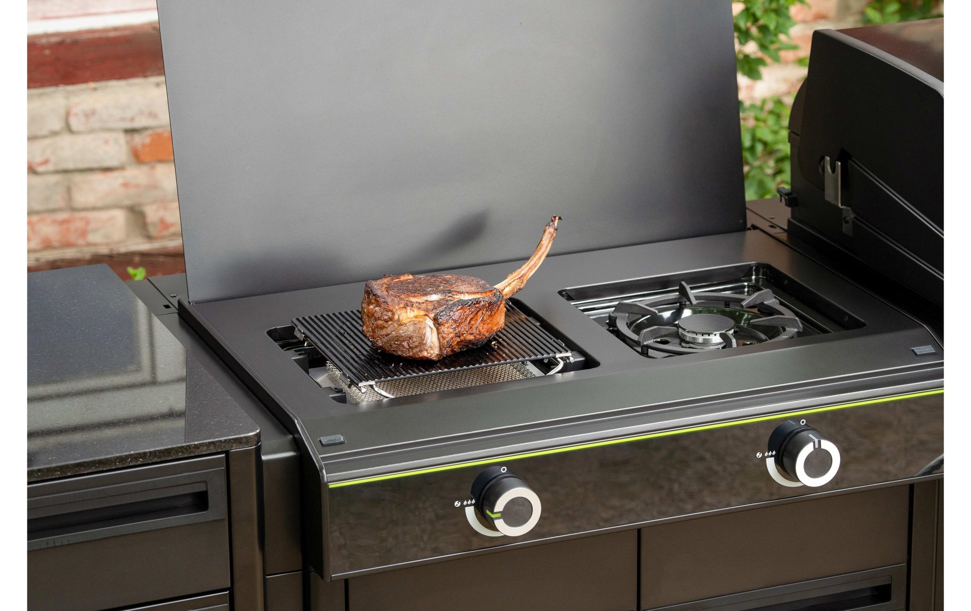 OUTDOORCHEF Kochtopf BLAZINGLAS HEAT – 28,5×29,5×3,8 cm – Edelstahl