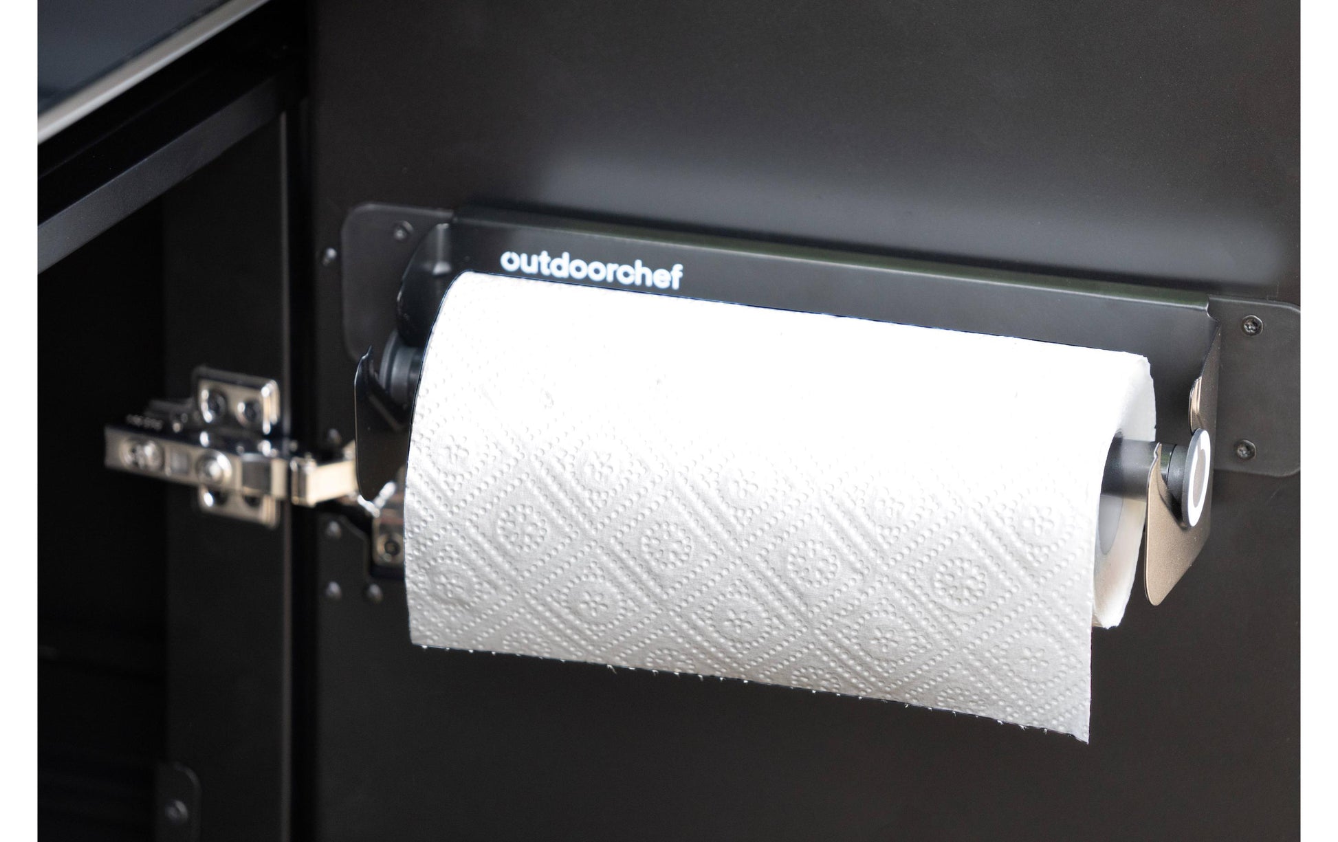 OUTDOORCHEF Küchenrollenhalter Stahl (pulverbeschichtet), 27,2 × 9 × 9 cm, für magnetische Oberflächen