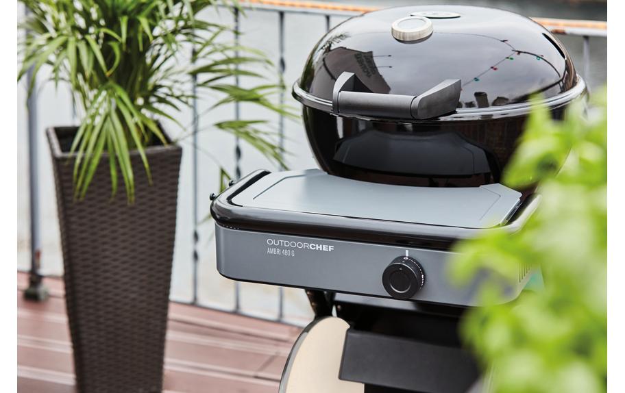 Outdoorchef Gasgrill Ambri 480 G Evo – Ø 48 cm, 5,8 kW, 1 Brenner – schwarz
