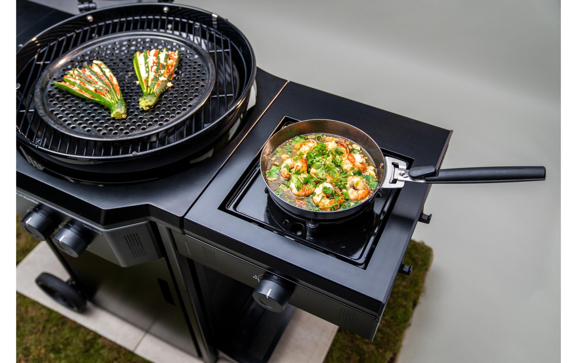 OUTDOORCHEF Kochtopf – 2 l, Ø 28 cm, Gusseisen, Schwarz
