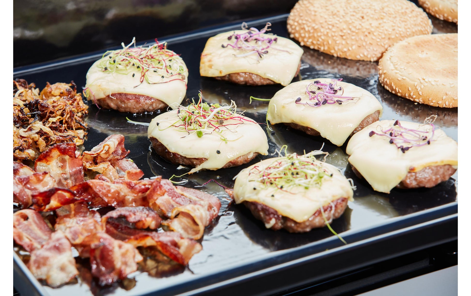 OUTDOORCHEF Teller – 6,2 × 3,8 cm, emailliertes Gusseisen, schwarz – für AROSA EVO