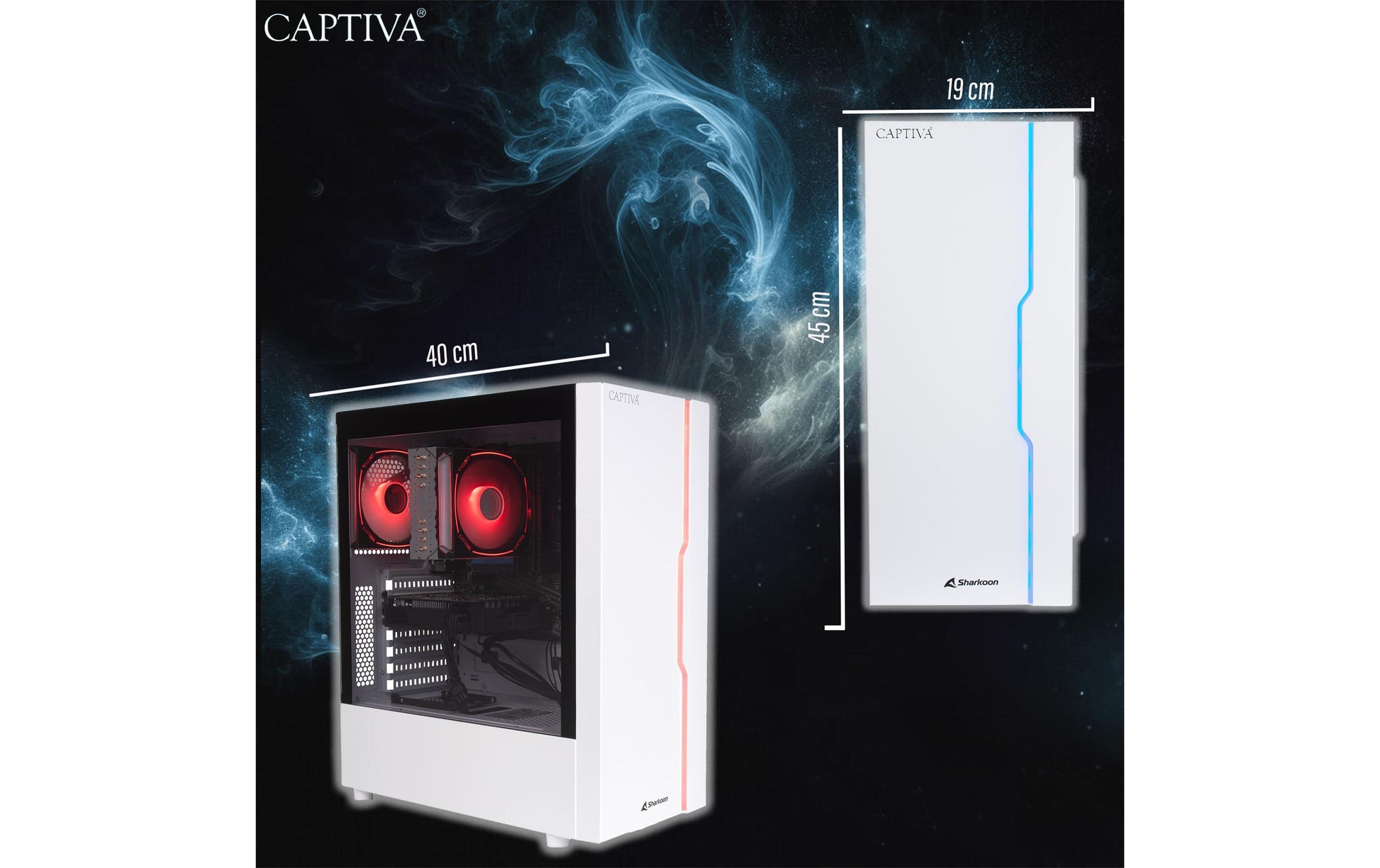 Captiva Advanced Gaming R92-912 Tower – AMD Ryzen 7 5700X, 32 GB RAM, 1 TB SSD, Windows 11 Home