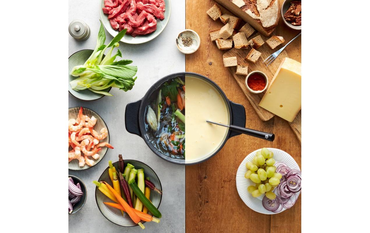 Kisag Fonduegabeln – 6er-Set, 26,5 cm, Kunststoff, Schwarz, für Käsefondue, spülmaschinenfest
