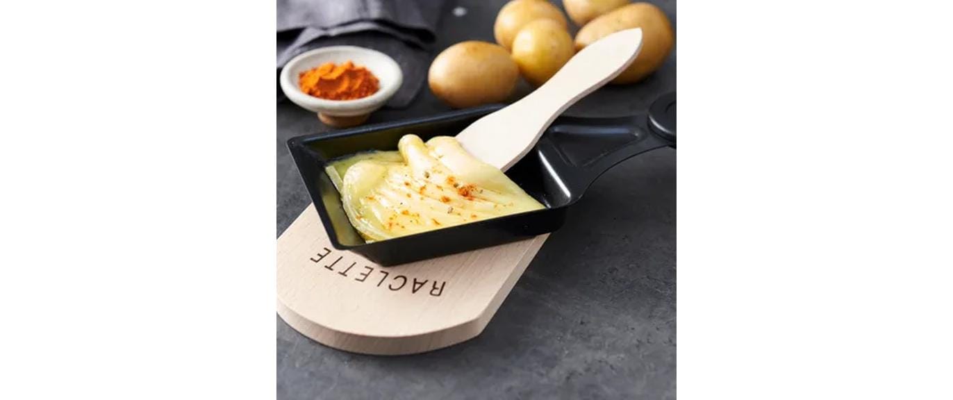 Kisag Raclette-Spachtel 6 Stk., 12,5 × 3,8 × 0,3 cm, Buche, braun