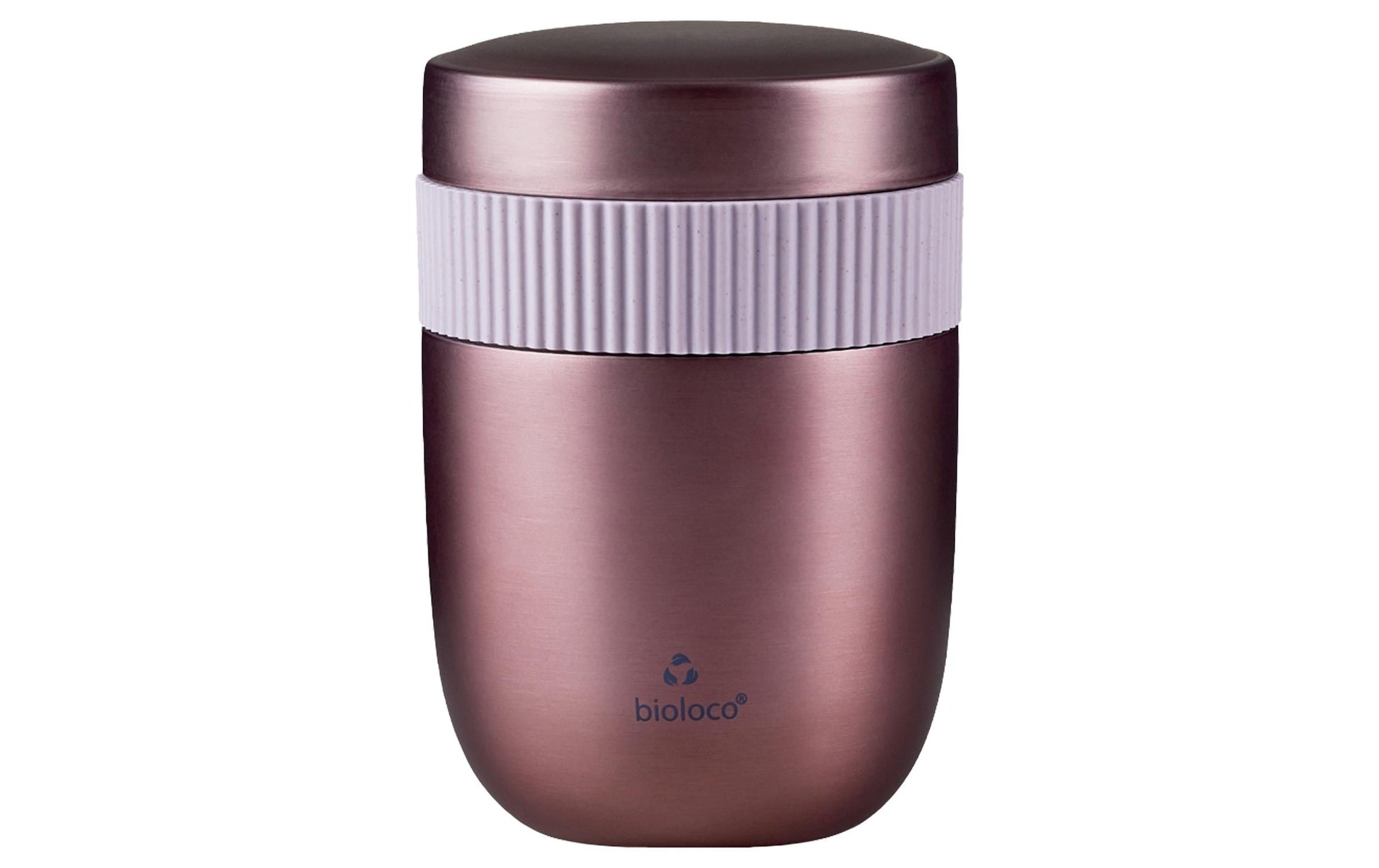 BioLoco Lunchbox 420 ml + 200 ml, Maisstärke/Edelstahl, Roségold