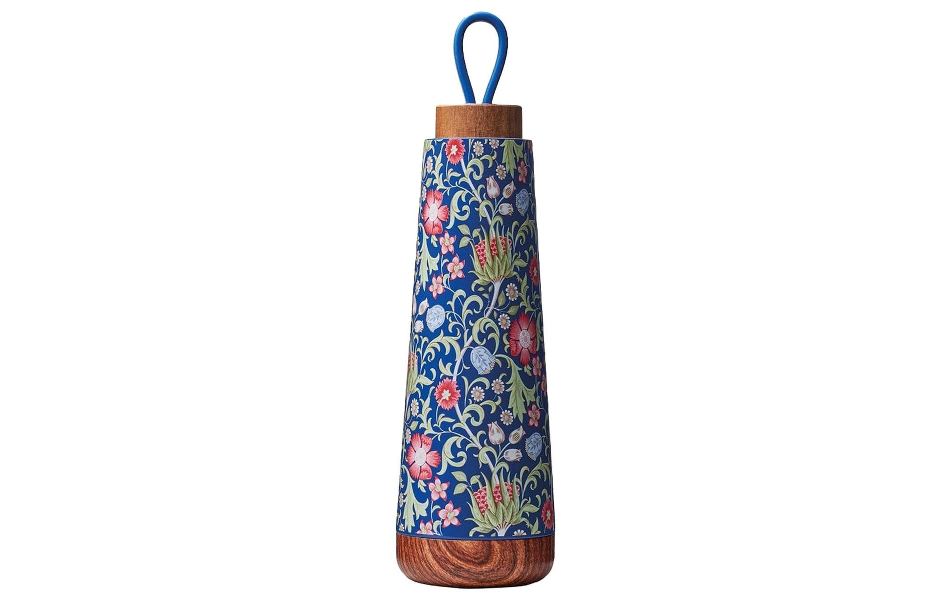 BioLoco Loop-Virginia Isolierflasche 500 ml – Doppelwandig 18 h heiss/12 h kalt, Edelstahl, Blumenmuster