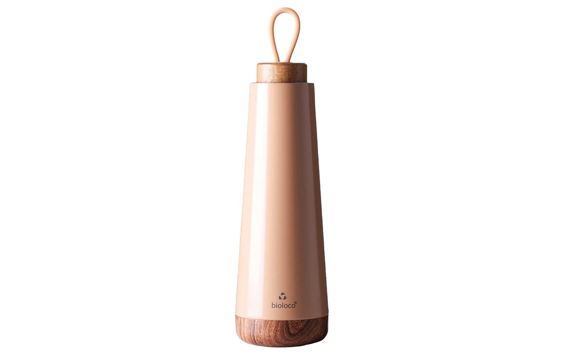 BioLoco Loop-Clay Isolierflasche 500 ml – doppelwandig 18 h heiss/12 h kalt, Edelstahl, Perleffekt
