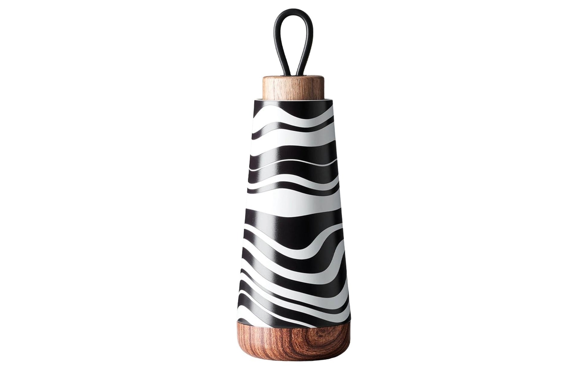 BioLoco Loop Isolierflasche 350 ml – doppelwandig 18 h heiss/12 h kalt, Edelstahl, Mini-Stripes