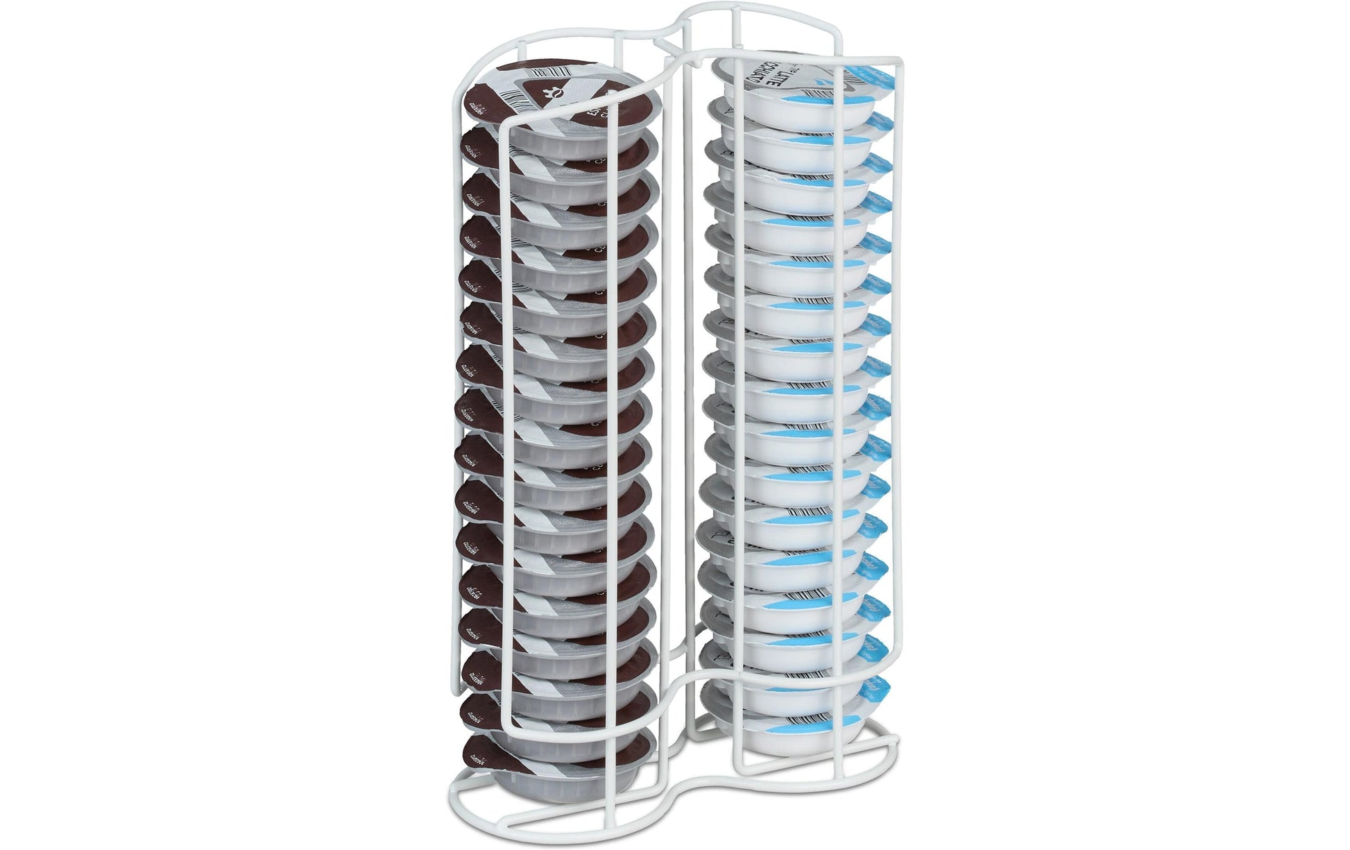 Relaxdays Kapselhalter – für Tassimo, 32 Kapseln, Weiss