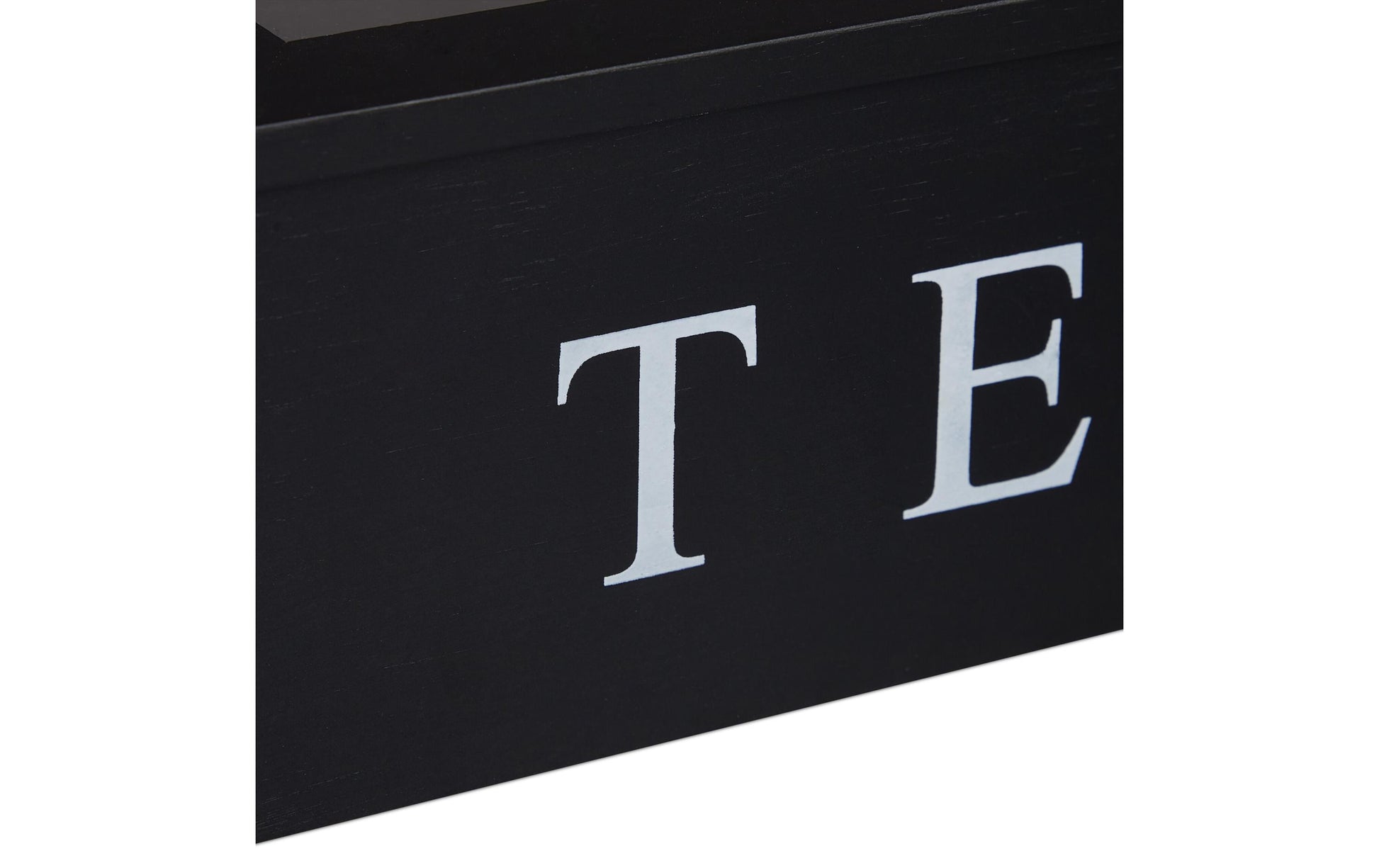 Relaxdays Teebeutelbox Bambus/Acryl, 9 Fächer, Weiss